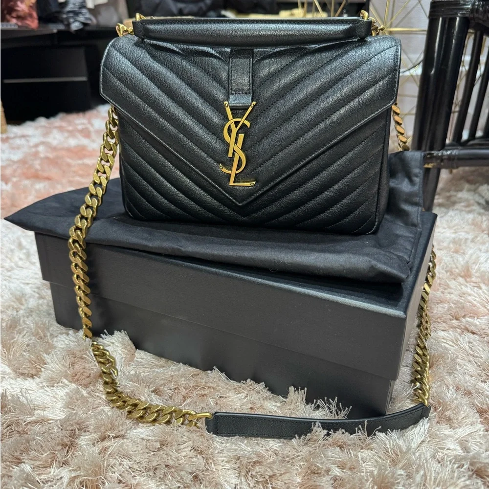 Authentic Saint Laurent college medium should bag new without tags - Picture 13 of 13